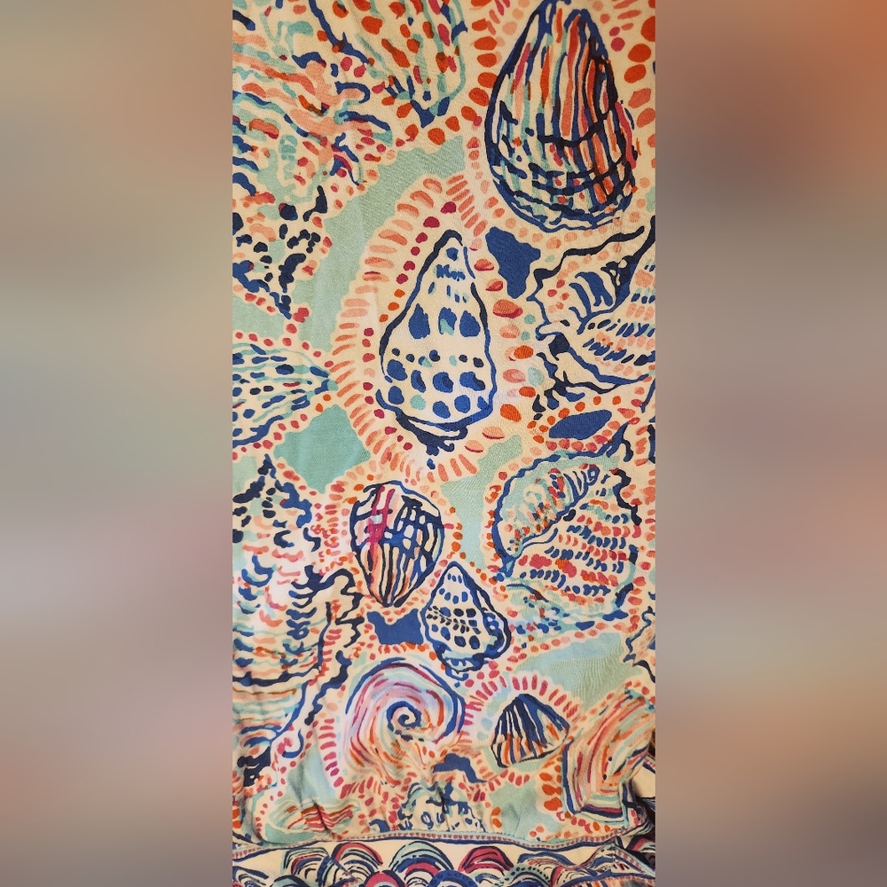 Lilly Pulitzer Belina Wrap Dress Shell Me About It Pink and Blue Size XXS - Picture 10 of 11